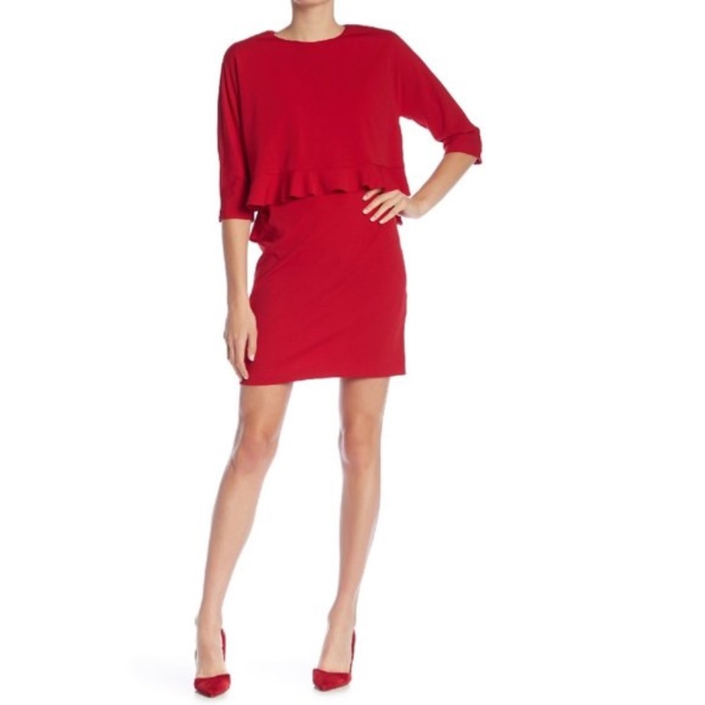 Taylor Front Popover Solid Dress